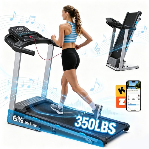 Foldable treadmill with - foldable,