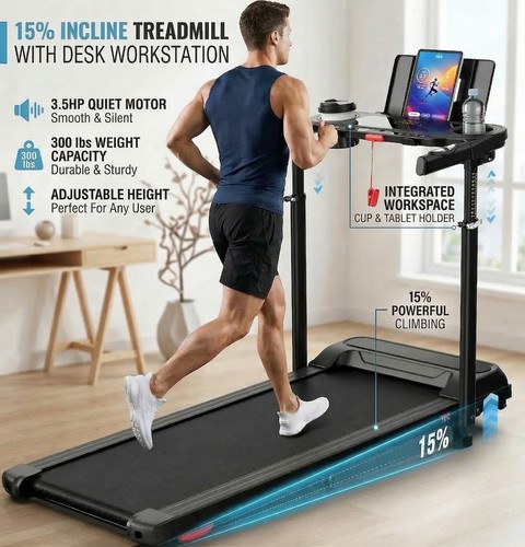 5hp powerful treadmill - powerful, with