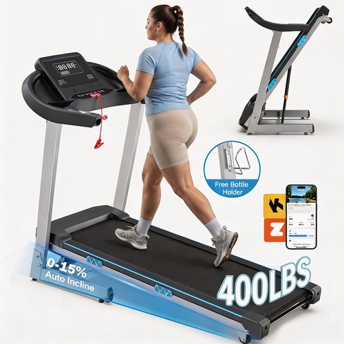0hp treadmill with auto - with,