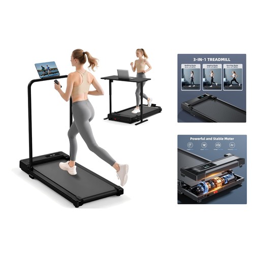 Compact folding treadmill with - compact,