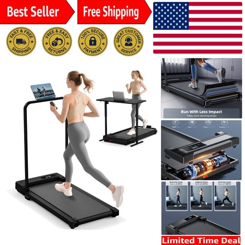 Compact folding treadmill with - compact,