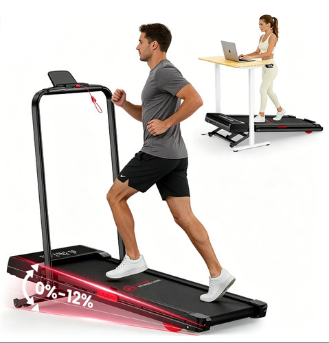 Folding treadmill with - 4,